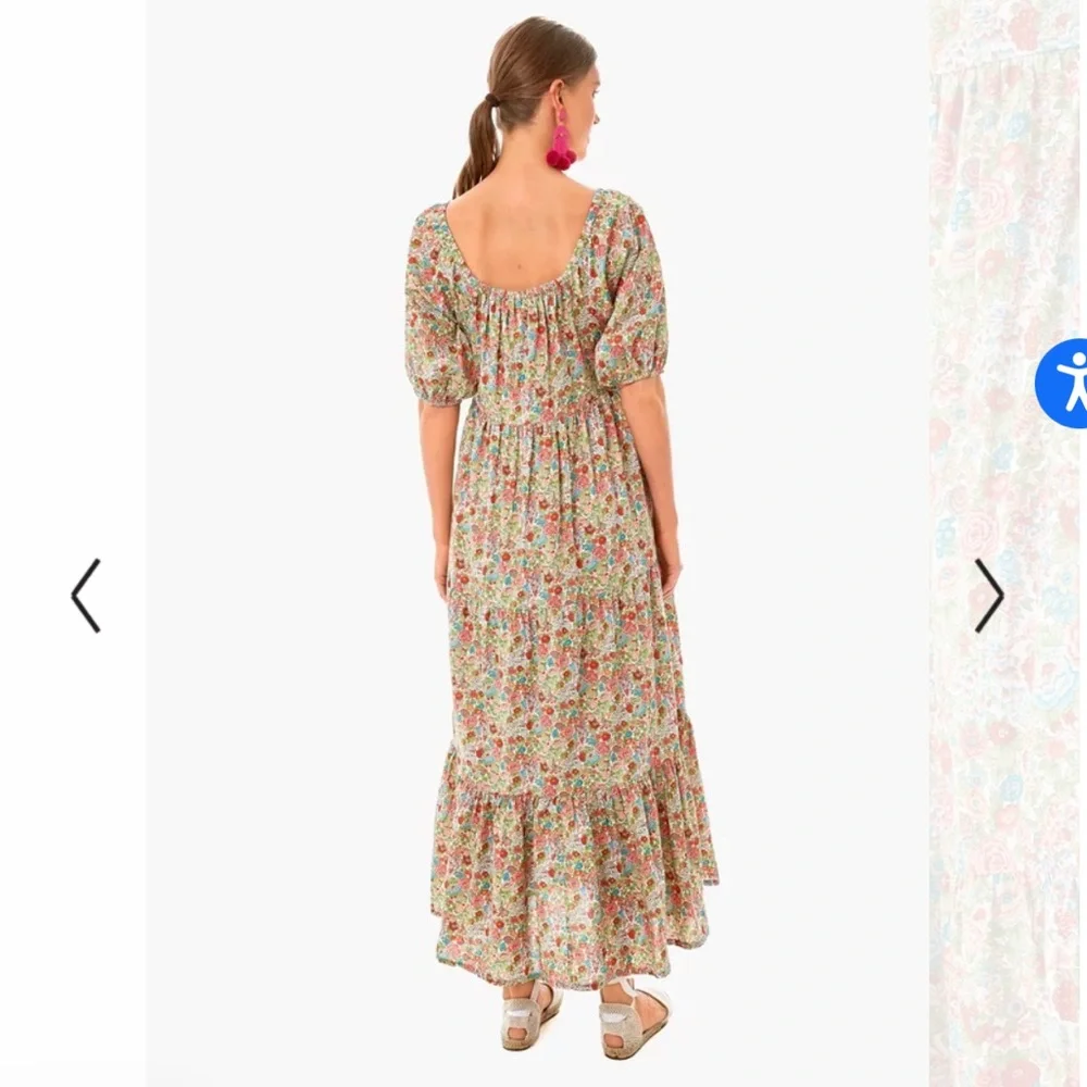 NWT Roller Rabbit Elysian Day Zara Puff Sleeve Poplin Dress - Picture 8 of 14